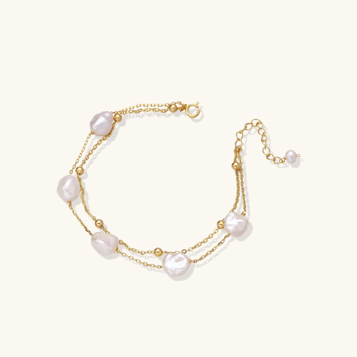 Baroque Pearl Layered Bracelet