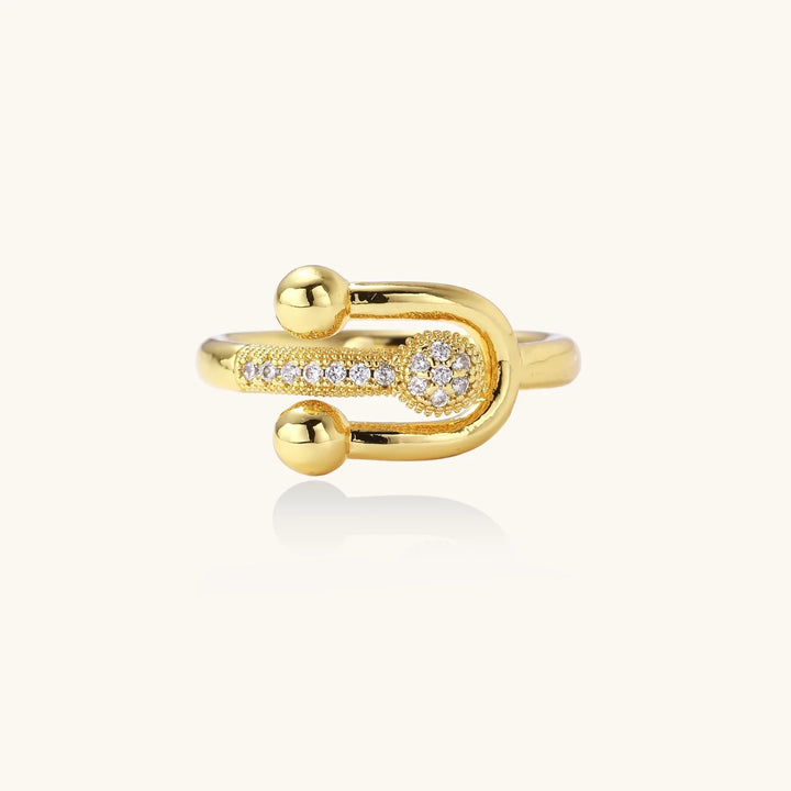 Safety Pin Statement Ring