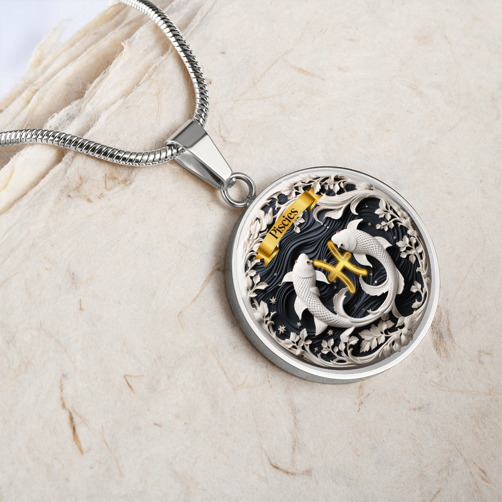 Pisces Zodiac Sign- Custom Crafted Necklace