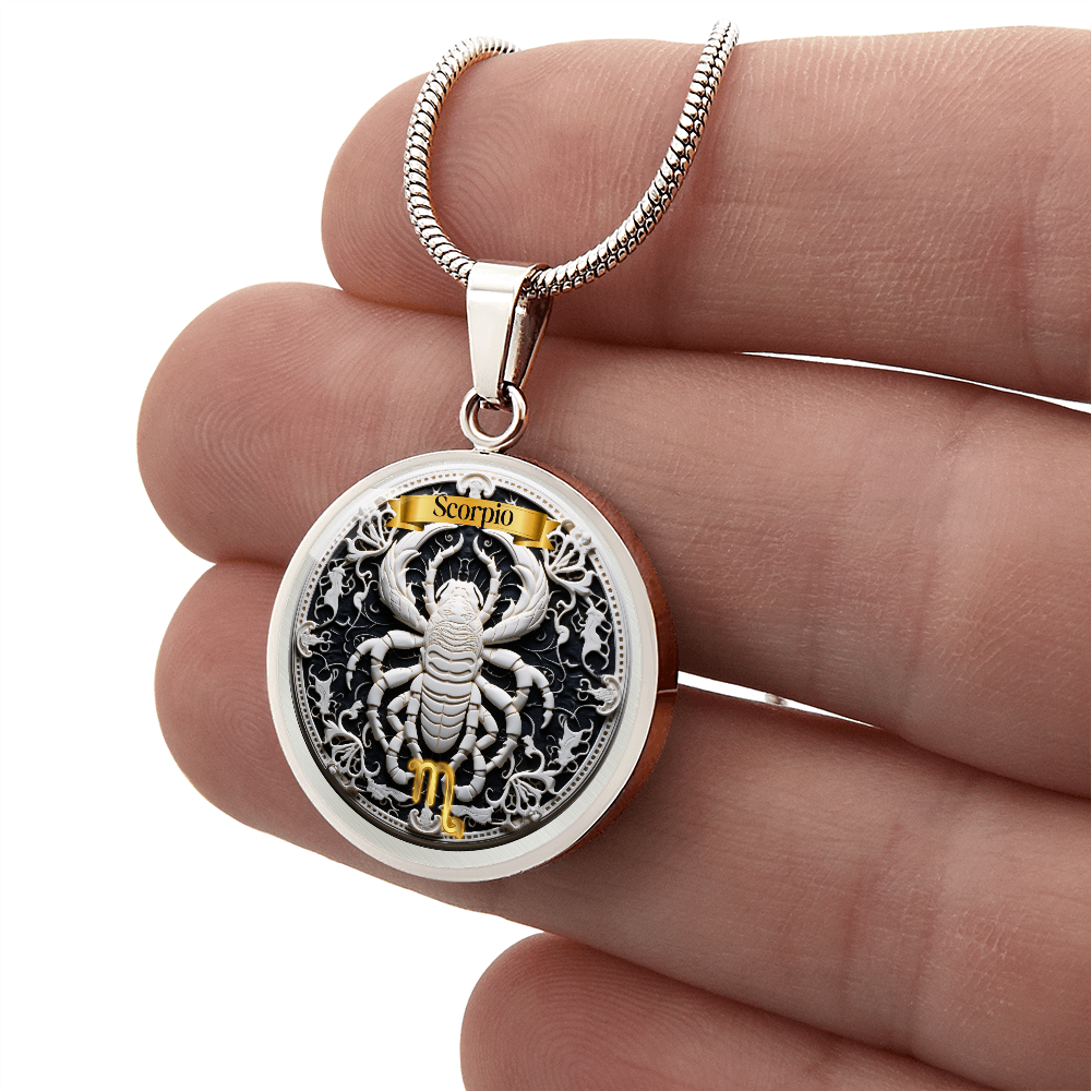 Scorpio Zodiac Sign- Custom Crafted Necklace