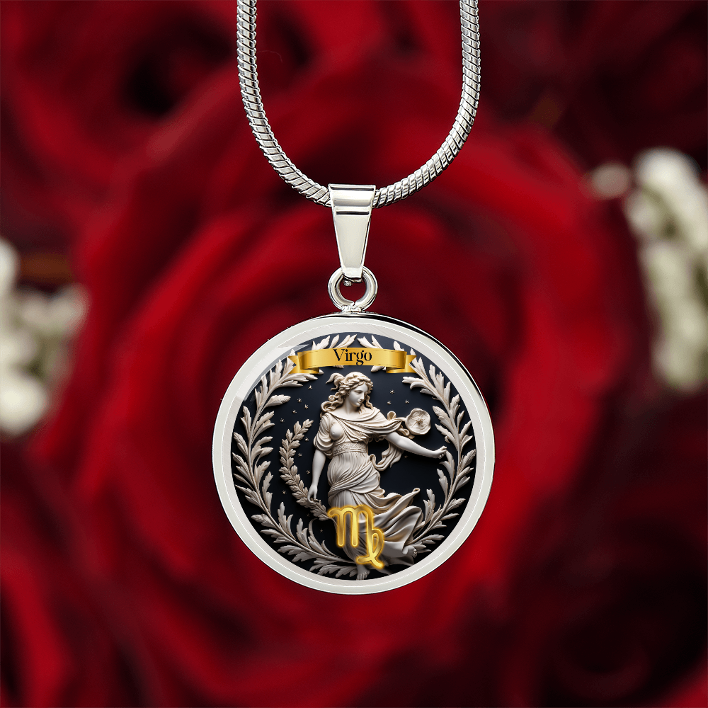 Virgo Zodiac Sign  - Custom Crafted Necklace