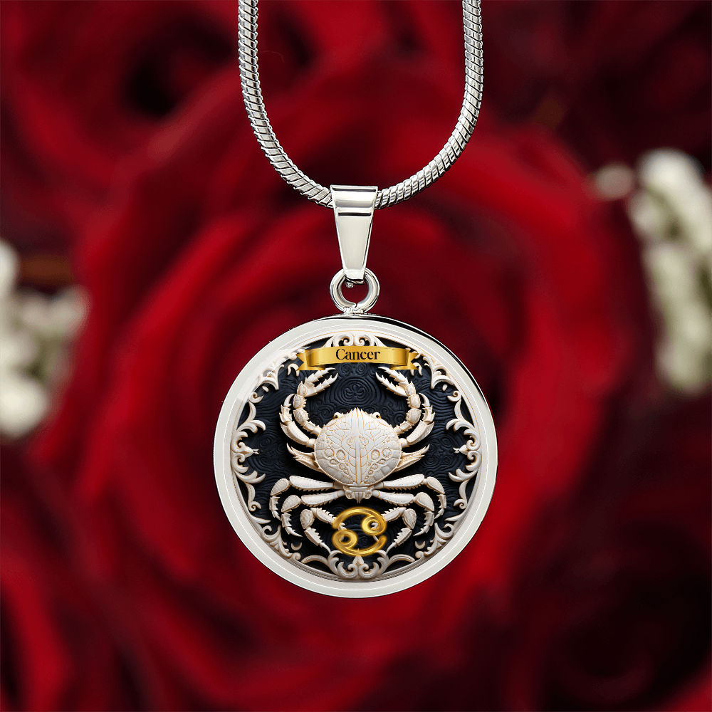 Cancer Zodiac Sign - Custom Crated Necklace