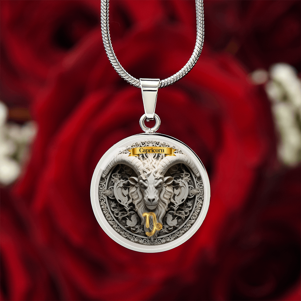 Capricorn Zodiac Sign- Custom Crafted Necklace
