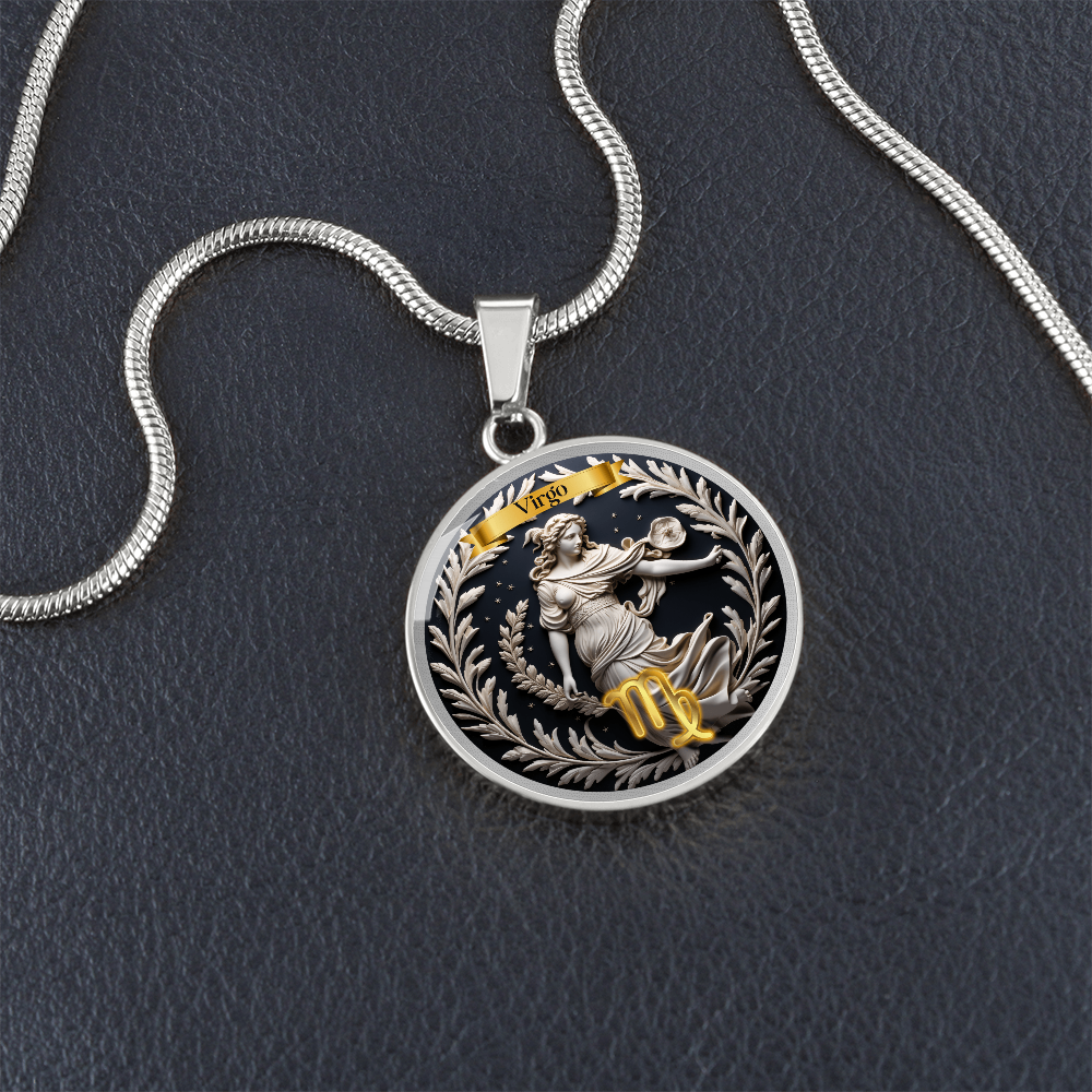 Virgo Zodiac Sign  - Custom Crafted Necklace