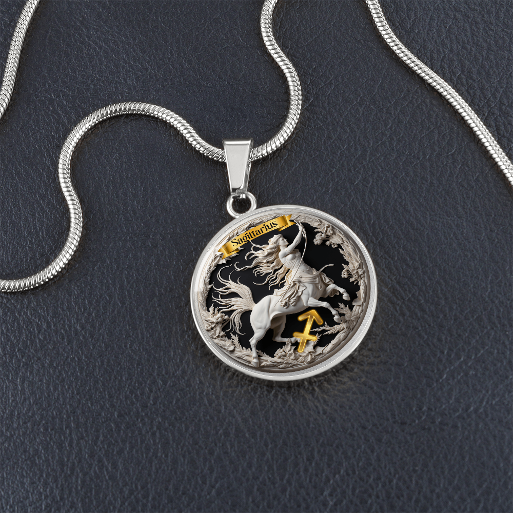 Sagittarius Zodiac Sign - Custom Crafted Necklace