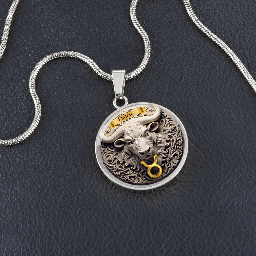 Taurus Zodiac Sign - Custom Crafted Necklace
