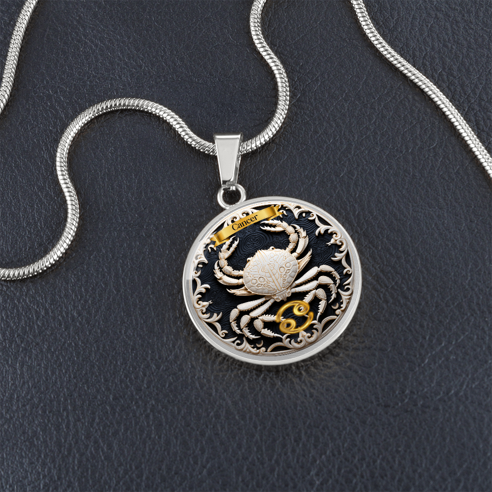 Cancer Zodiac Sign - Custom Crated Necklace