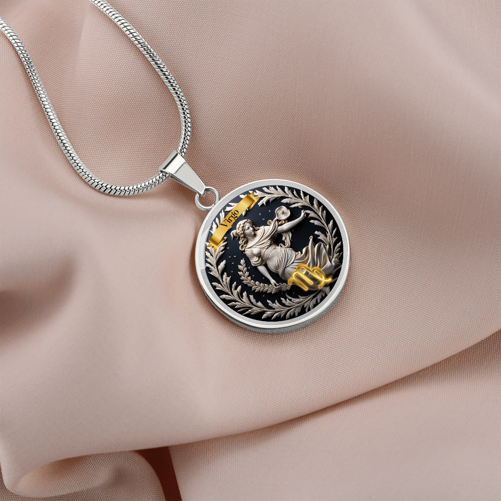 Virgo Zodiac Sign  - Custom Crafted Necklace
