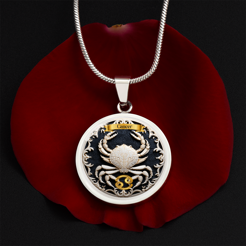Cancer Zodiac Sign - Custom Crated Necklace