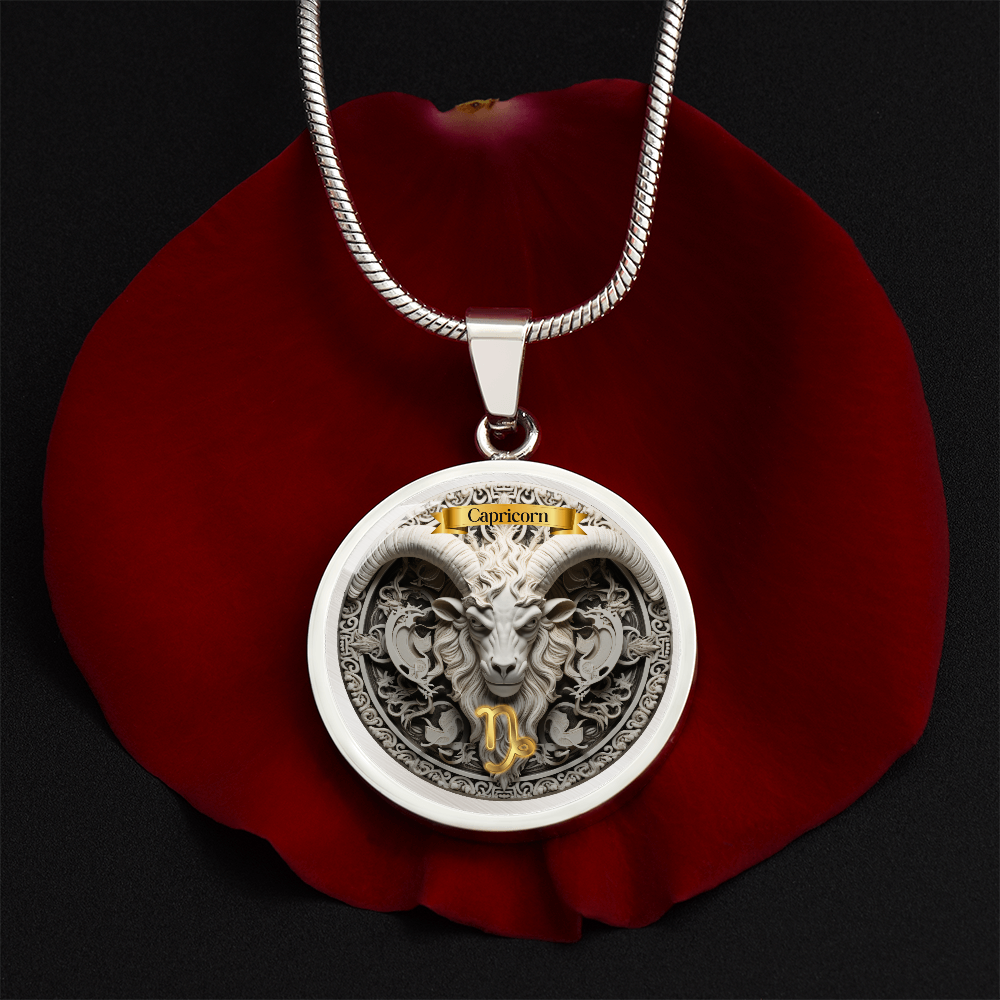 Capricorn Zodiac Sign- Custom Crafted Necklace