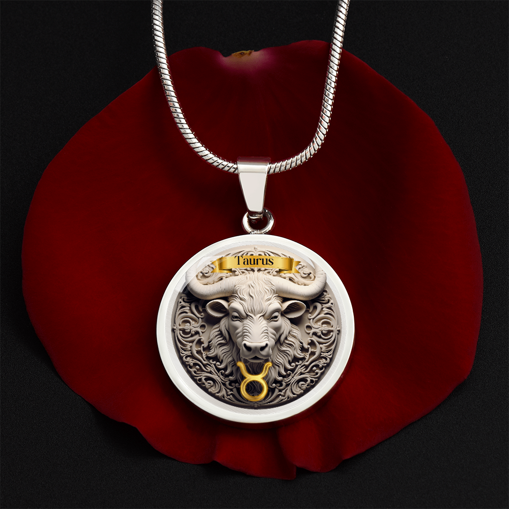 Taurus Zodiac Sign - Custom Crafted Necklace