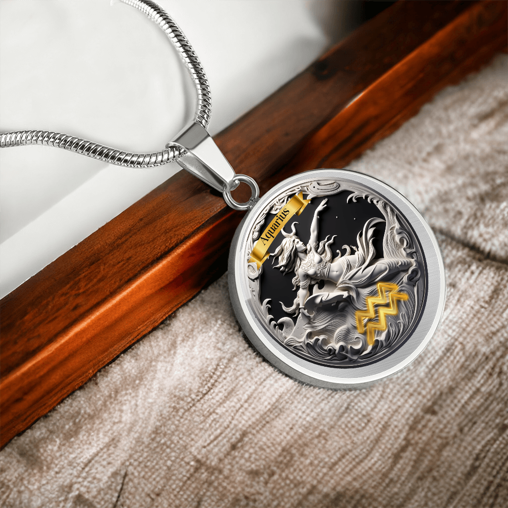 Aquarius Zodiac Signs - Custom Crafted Necklace