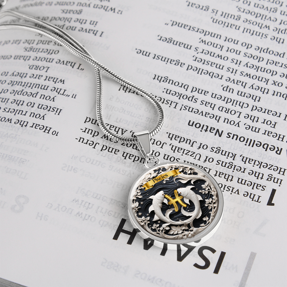 Pisces Zodiac Sign- Custom Crafted Necklace