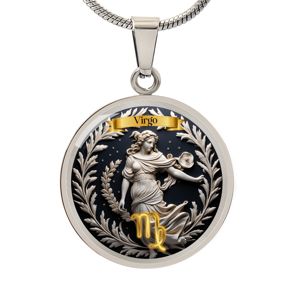 Virgo Zodiac Sign  - Custom Crafted Necklace