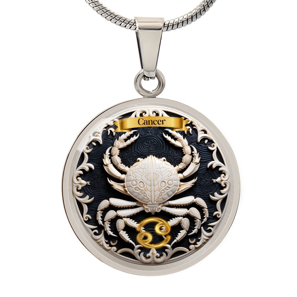 Cancer Zodiac Sign - Custom Crated Necklace
