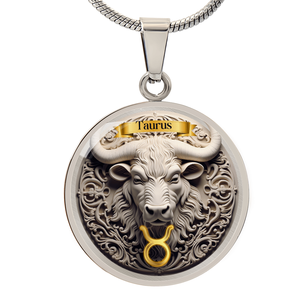 Taurus Zodiac Sign - Custom Crafted Necklace