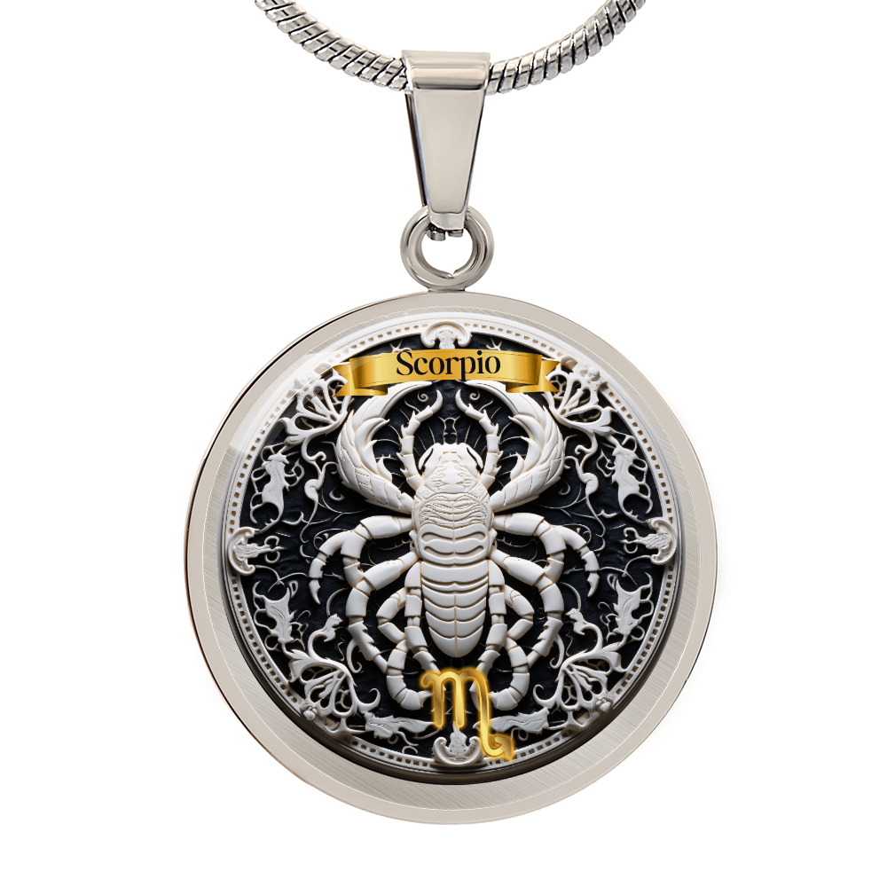 Scorpio Zodiac Sign- Custom Crafted Necklace