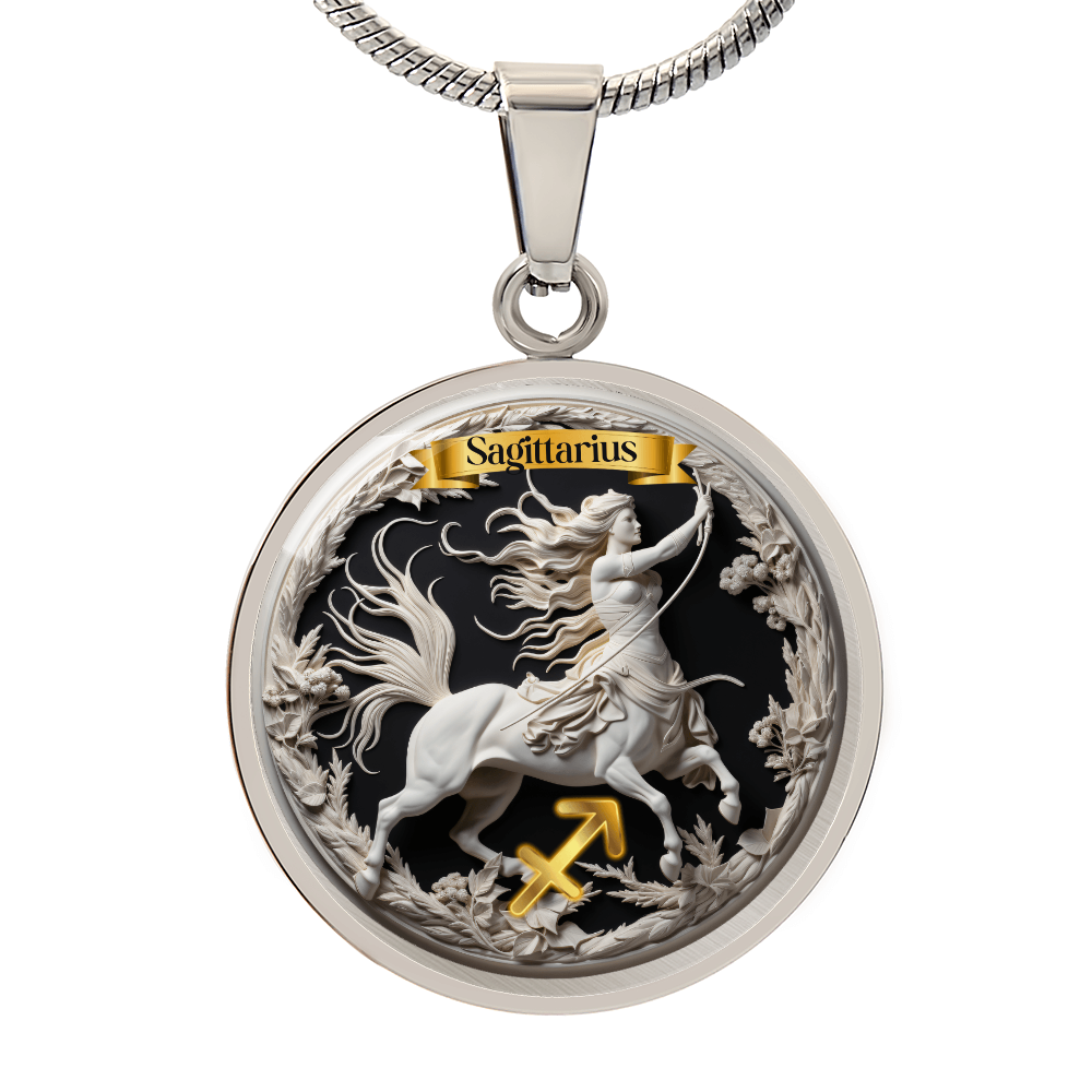 Sagittarius Zodiac Sign - Custom Crafted Necklace