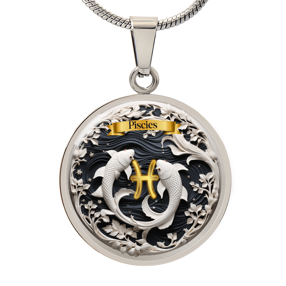 Pisces Zodiac Sign- Custom Crafted Necklace