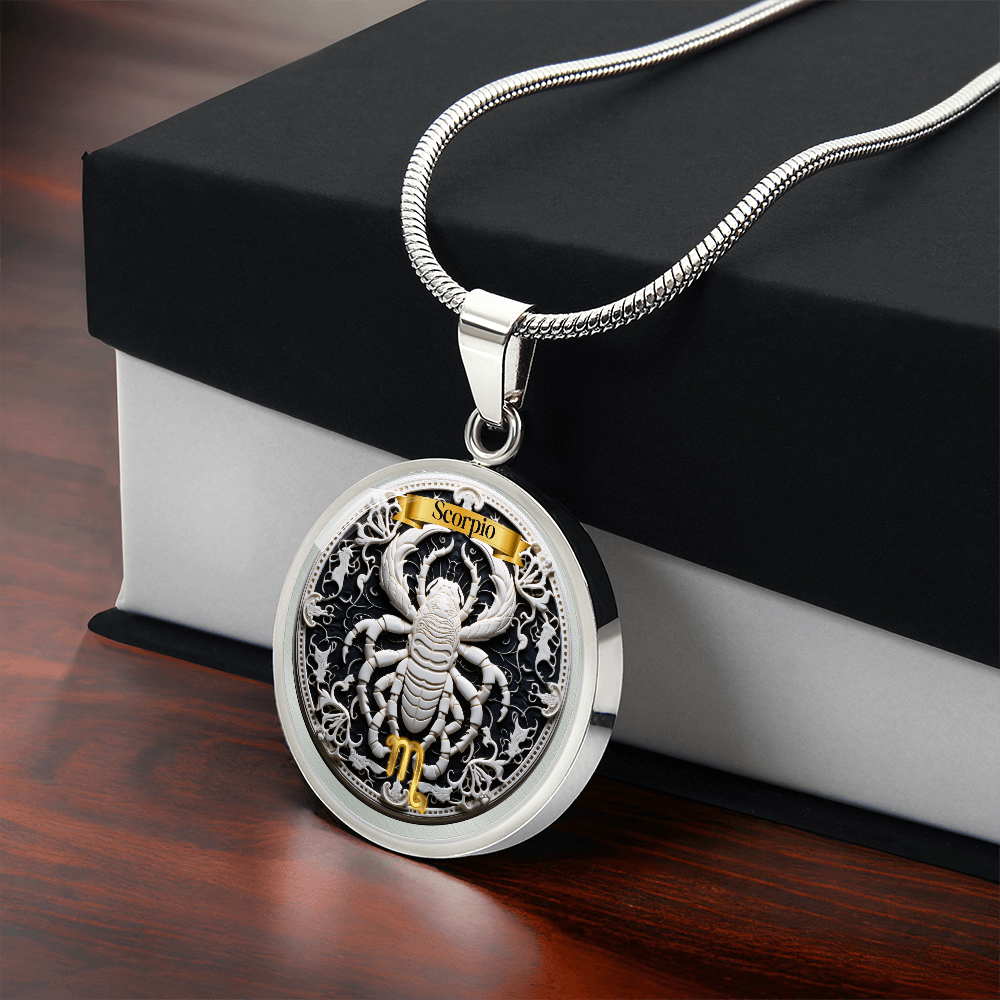 Scorpio Zodiac Sign- Custom Crafted Necklace