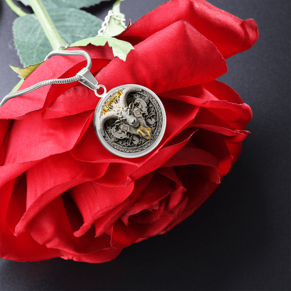 Capricorn Zodiac Sign- Custom Crafted Necklace