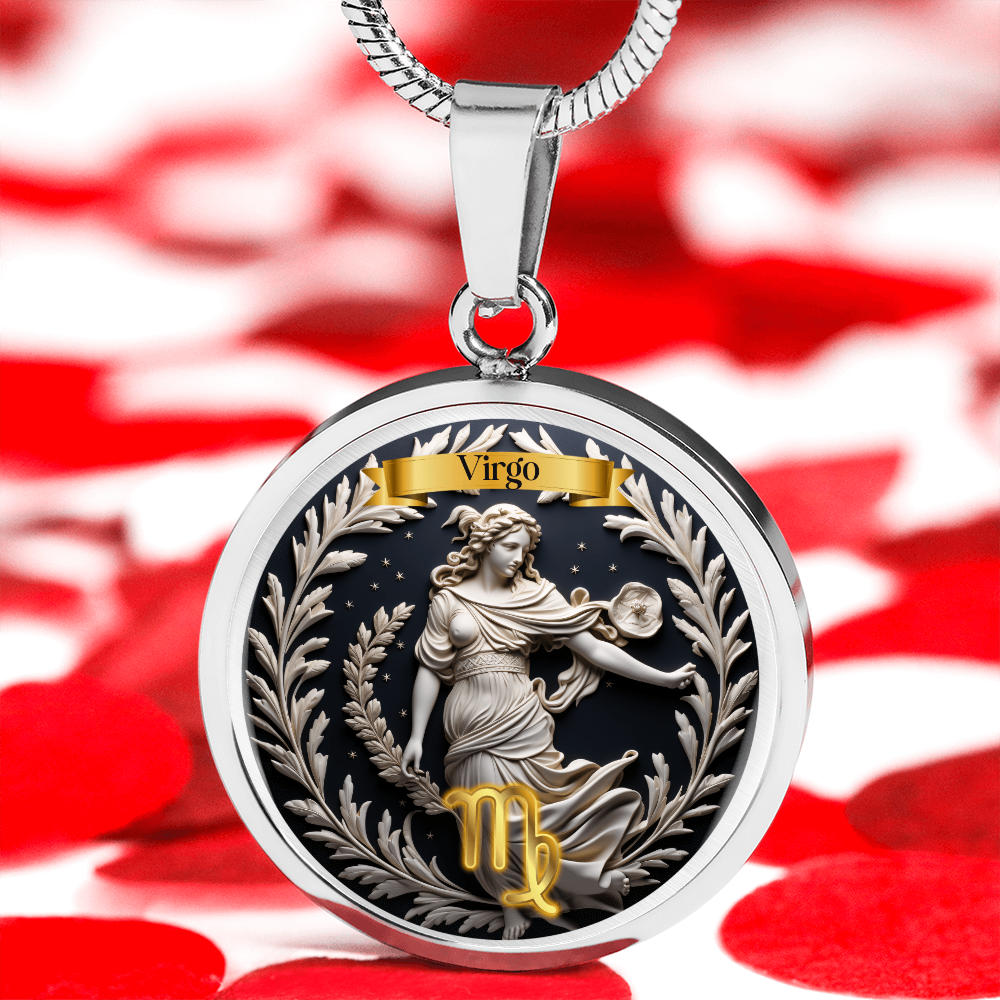 Virgo Zodiac Sign  - Custom Crafted Necklace