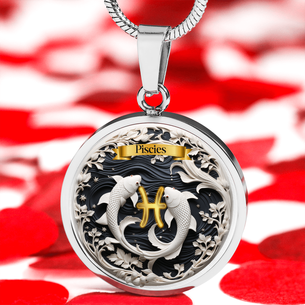 Pisces Zodiac Sign- Custom Crafted Necklace