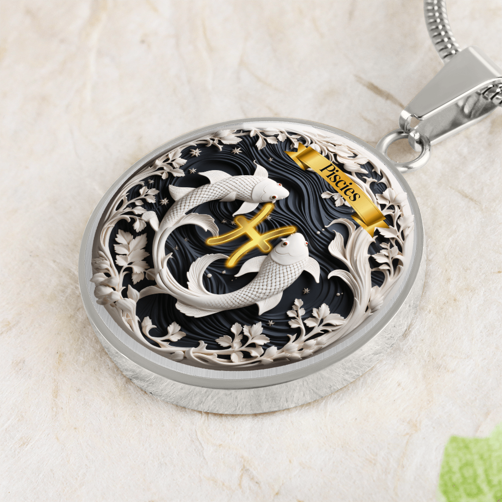 Pisces Zodiac Sign- Custom Crafted Necklace