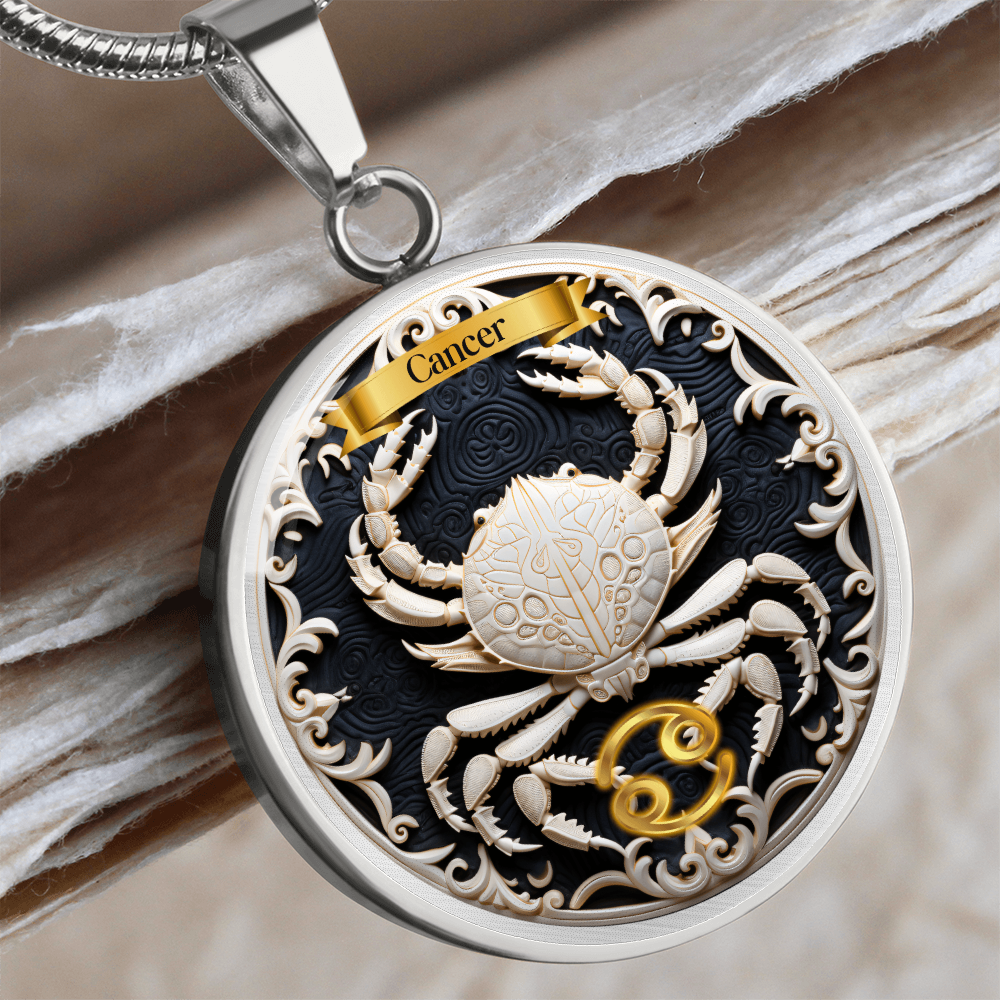 Cancer Zodiac Sign - Custom Crated Necklace