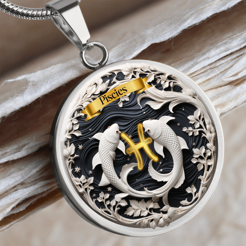 Pisces Zodiac Sign- Custom Crafted Necklace