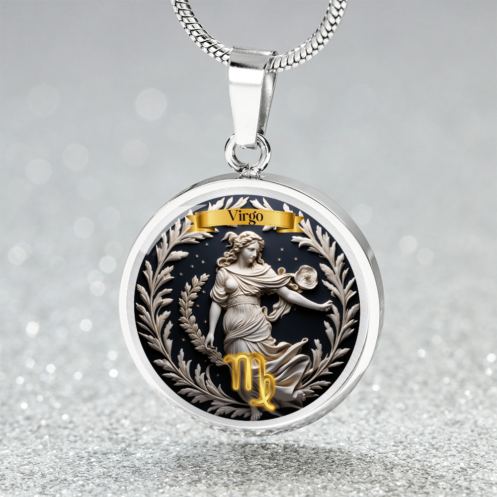 Virgo Zodiac Sign  - Custom Crafted Necklace