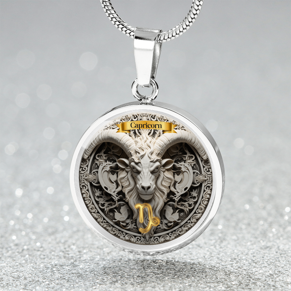 Capricorn Zodiac Sign- Custom Crafted Necklace