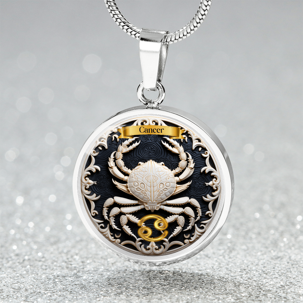 Cancer Zodiac Sign - Custom Crated Necklace