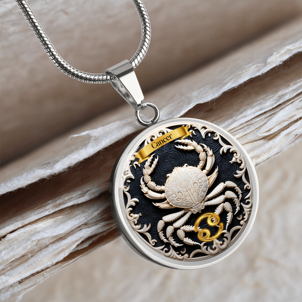 Cancer Zodiac Sign - Custom Crated Necklace
