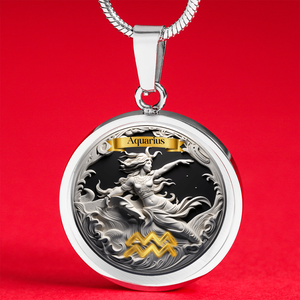 Aquarius Zodiac Signs - Custom Crafted Necklace