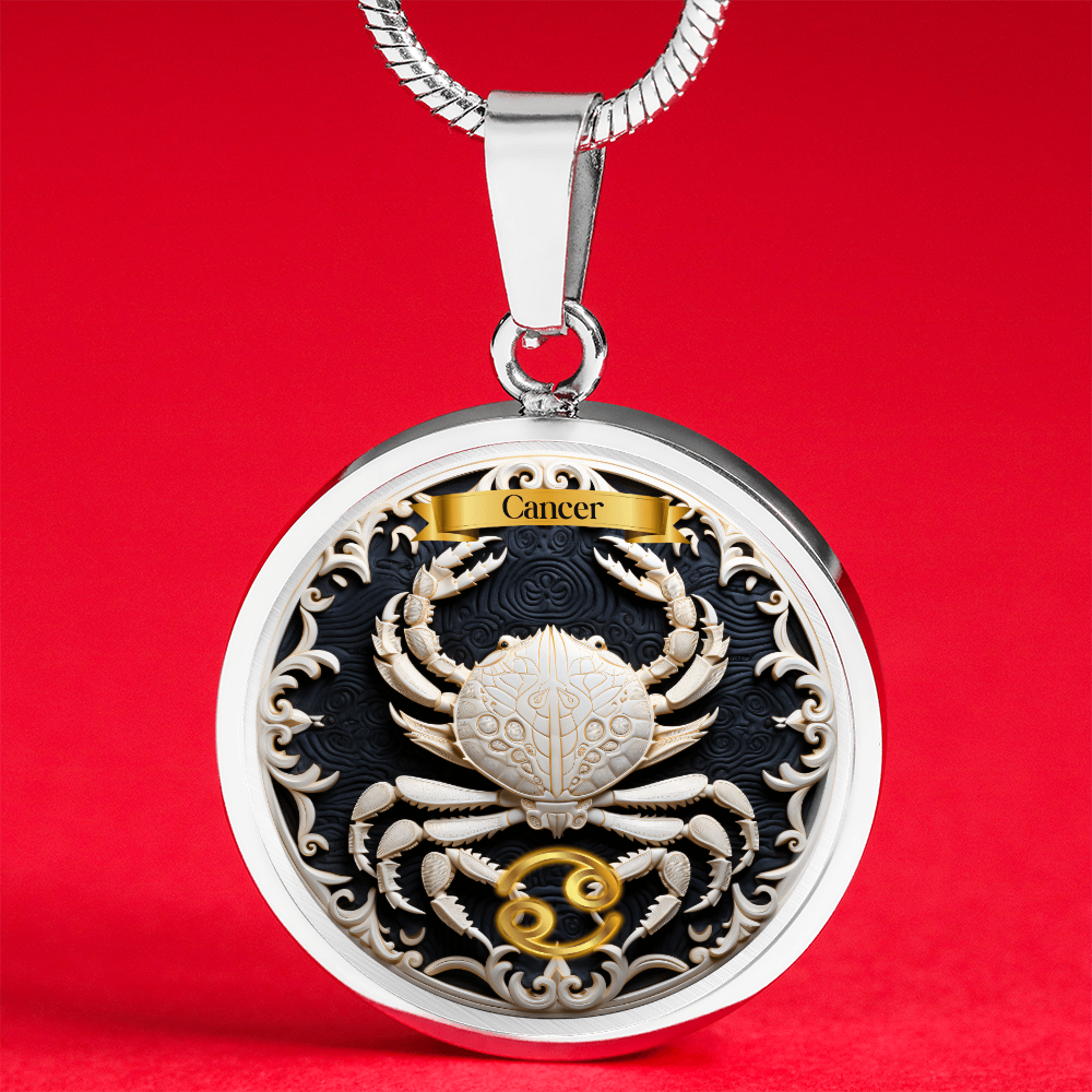 Cancer Zodiac Sign - Custom Crated Necklace