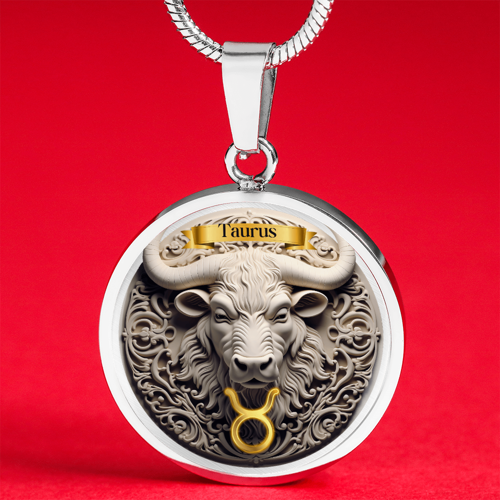 Taurus Zodiac Sign - Custom Crafted Necklace