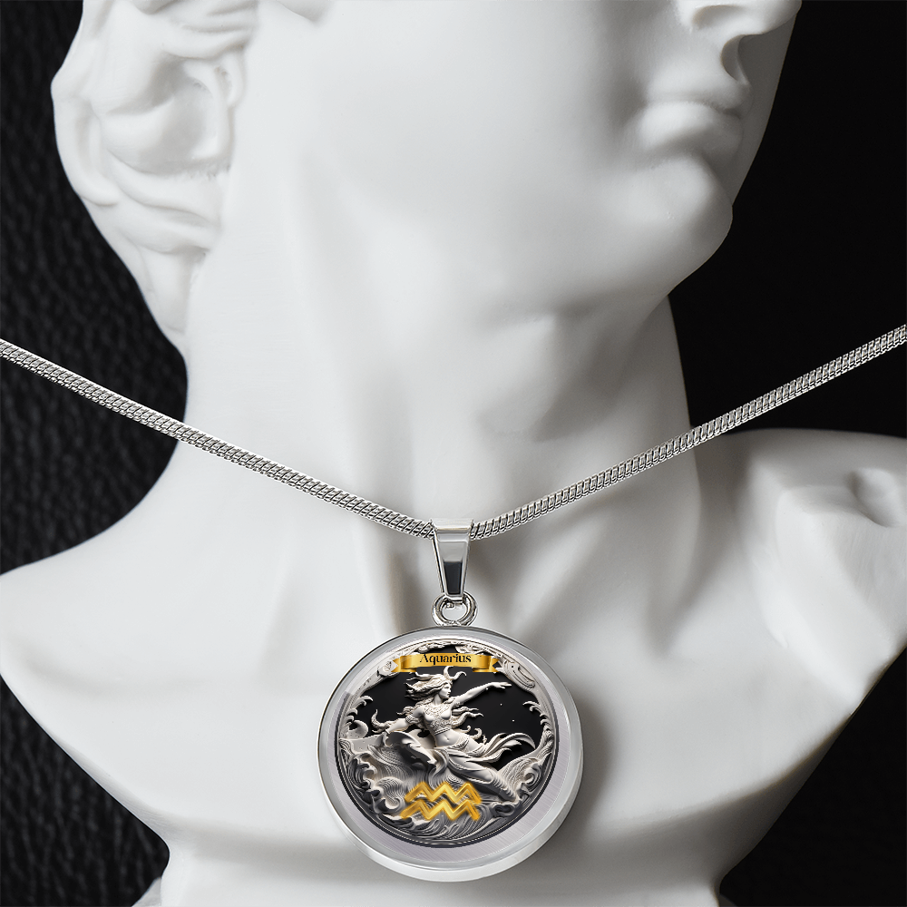 Aquarius Zodiac Signs - Custom Crafted Necklace