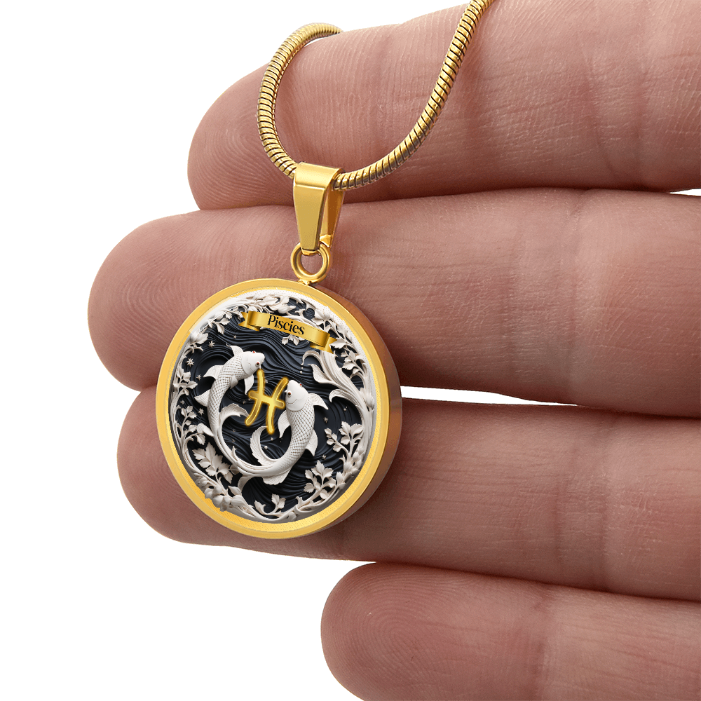 Pisces Zodiac Sign- Custom Crafted Necklace