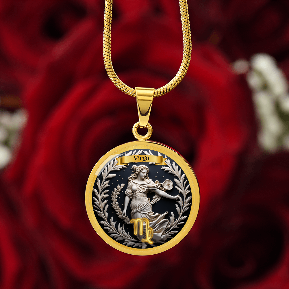Virgo Zodiac Sign  - Custom Crafted Necklace