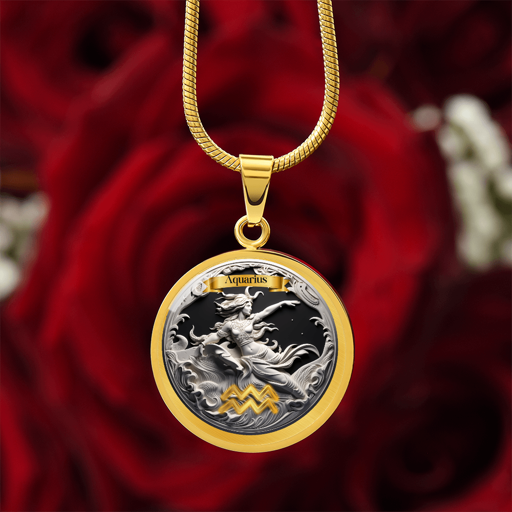 Aquarius Zodiac Signs - Custom Crafted Necklace