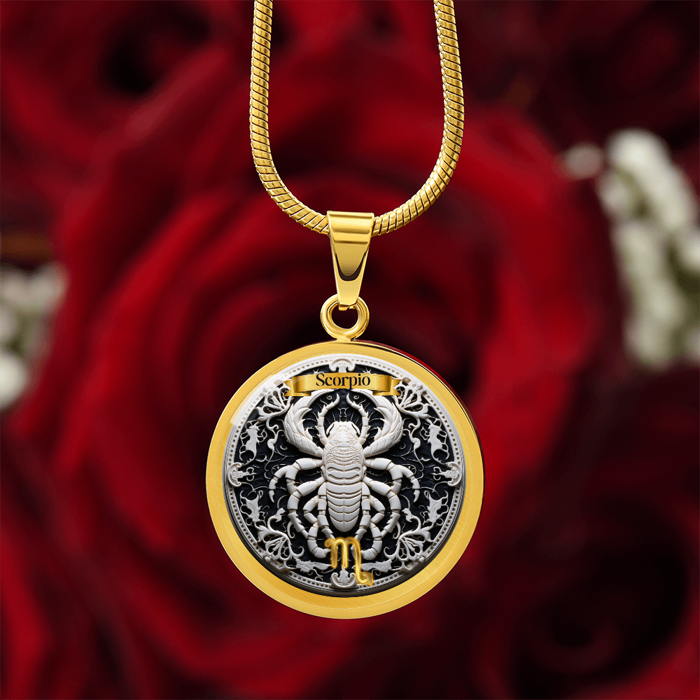 Scorpio Zodiac Sign- Custom Crafted Necklace