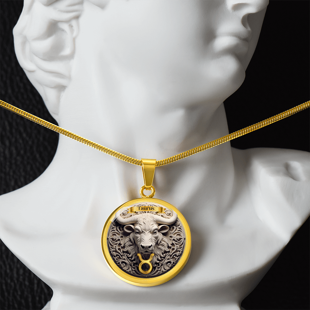Taurus Zodiac Sign - Custom Crafted Necklace
