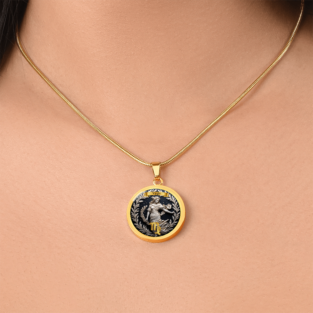 Virgo Zodiac Sign  - Custom Crafted Necklace