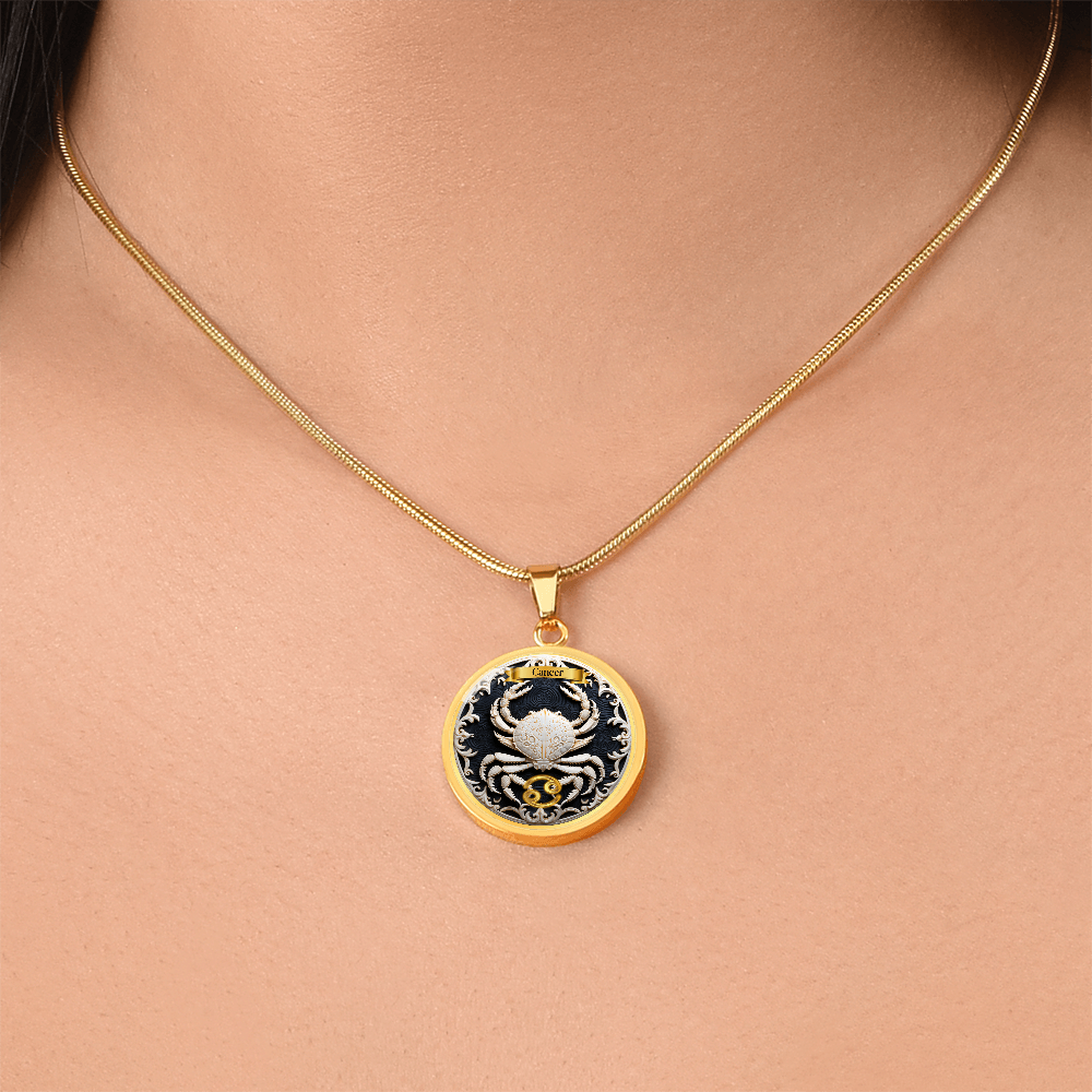 Cancer Zodiac Sign - Custom Crated Necklace