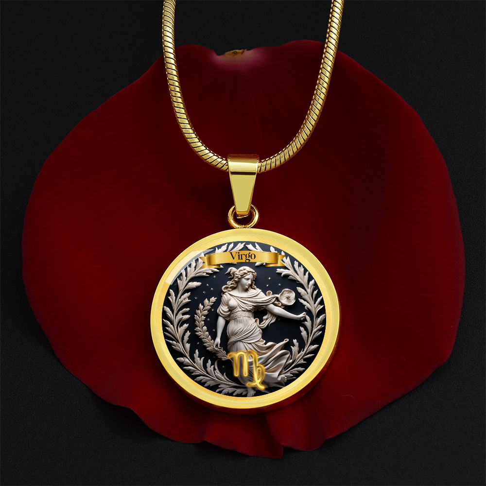 Virgo Zodiac Sign  - Custom Crafted Necklace