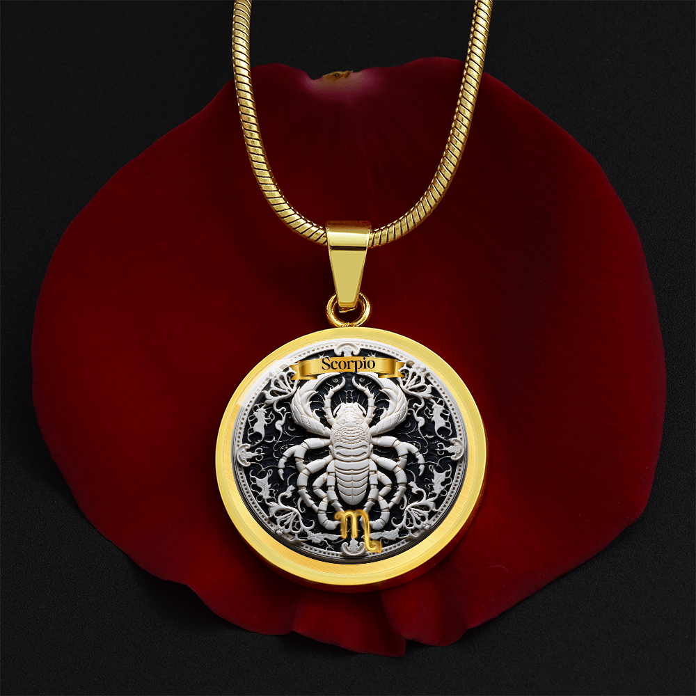 Scorpio Zodiac Sign- Custom Crafted Necklace