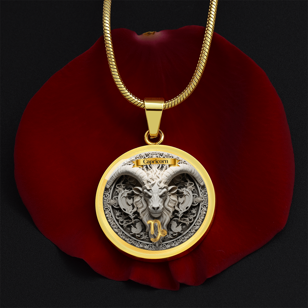 Capricorn Zodiac Sign- Custom Crafted Necklace
