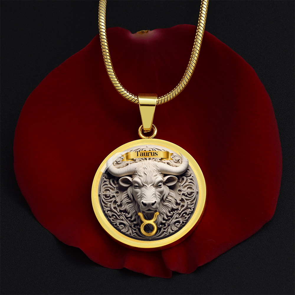 Taurus Zodiac Sign - Custom Crafted Necklace