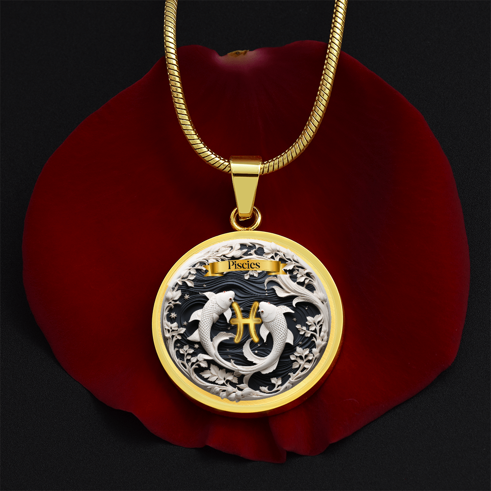 Pisces Zodiac Sign- Custom Crafted Necklace